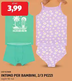 ALDI Lily & dan intimo per bambini offerta