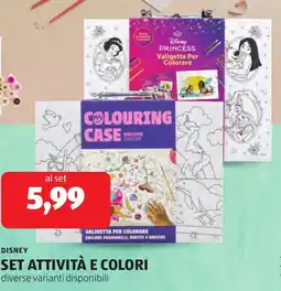 ALDI Disney set attività e colori offerta