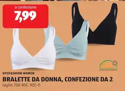 ALDI Up2fashion women bralette da donna, confezione da 2 offerta