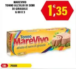 Adhoc Marevivo tonno all'olio di semi di girasole offerta