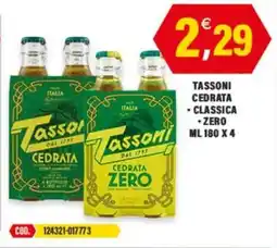 Adhoc Tassoni cedrata -classica -zero offerta