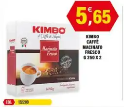 Adhoc Kimbo caffè macinato fresco offerta