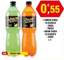 Adhoc Lemon-soda classica zero twist oran-soda classica zero offerta