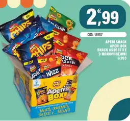 Adhoc Aperi snack aperi box snack 9 monoporzioni offerta