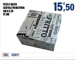 Adhoc Pizza e basta scatola friggitoria cm 15 x 28 pz 100 offerta
