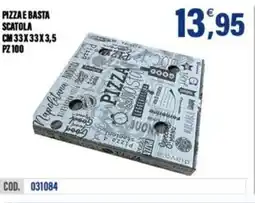 Adhoc Pizzae basta scatola cm 33x33x3,5 pz100 offerta