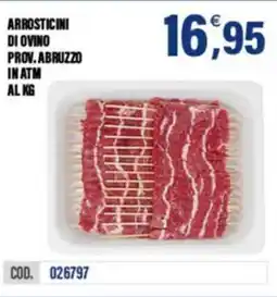 Adhoc Arrosticini di ovino prov. abruzzo in atm al kg offerta