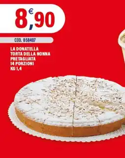Adhoc La donatella torta della nonna pretagliata 14 porzioni offerta