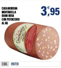 Adhoc Casa modena mortadella gran rosa con pistacchio al kg offerta