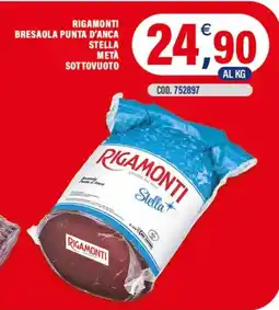 Adhoc Rigamonti bresaola punta d'anca stella metà sottovuoto offerta