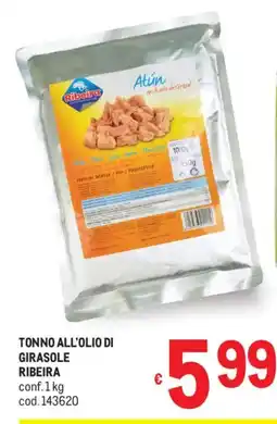 Metro Tonno all'olio di girasole RIBEIRA offerta