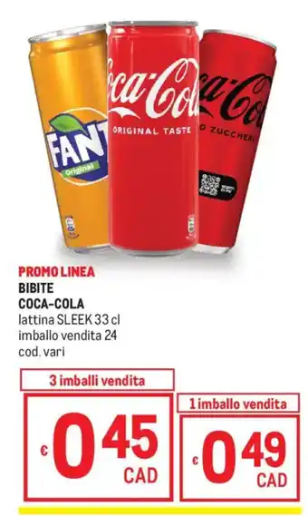 Metro Bibite COCA-COLA offerta
