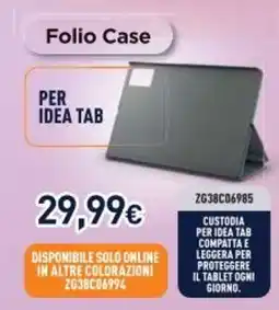 Unieuro Lenovo Folio Case offerta