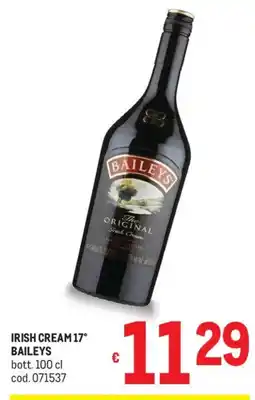 Metro Irish cream 17° BAILEYS offerta