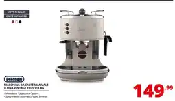 Comet DeLonghi MACCHINA DA CAFFÈ MANUALE ICONA VINTAGE ECOV311.BG offerta