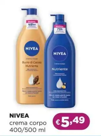 La Saponeria NIVEA crema corpo offerta