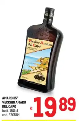 Metro Amaro 35° vecchio amaro DEL CAPO offerta