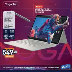 Unieuro Lenovo YOGA TAB ZAG60043IT offerta