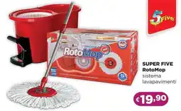 La Saponeria SUPER FIVE RotoMop sistema lavapavimenti offerta