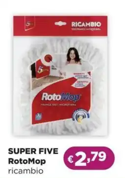 La Saponeria SUPER FIVE RotoMop ricambio offerta