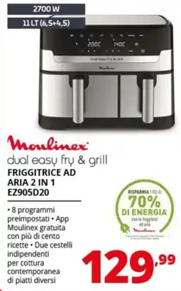 Comet Moulinex FRIGGITRICE AD ARIA 2 IN 1 EZ905D20 offerta