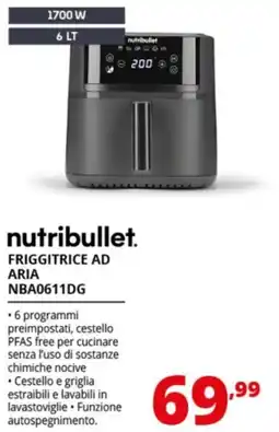 Comet nutribullet FRIGGITRICE AD ARIA NBA0611DG offerta
