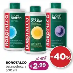 La Saponeria BOROTALCO bagnodoccia offerta