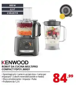 Comet KENWOOD ROBOT DA CUCINA MULTIPRO COMPACT FDP31.360GY offerta