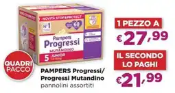 La Saponeria PAMPERS Progressi/ Progressi Mutandino pannolini offerta