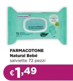 La Saponeria FARMACOTONE Natural Bebé salviette 72 pezzi offerta