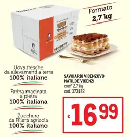 Metro Savoiardi vicenzovo MATILDE VICENZI offerta