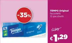 La Saponeria TEMPO Original fazzoletti 12 pacchetti offerta