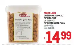 Metro Grissini artigianali pipino & fino, pipinetto gusto pizza offerta