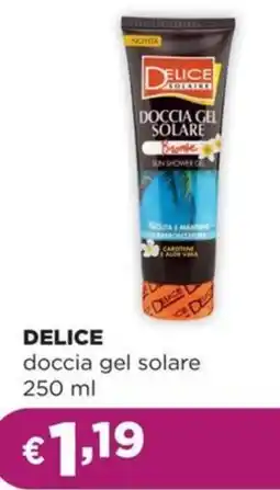 La Saponeria DELICE doccia gel solare offerta