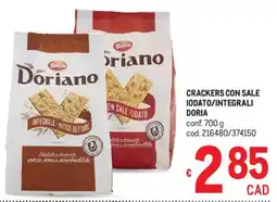 Metro Crackers con sale iodato/integrali DORIA offerta