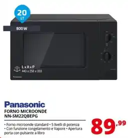 Comet Panasonic FORNO MICROONDE NN-SM22QBEPG offerta