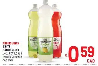 Metro Bibite SAN BENEDETTO offerta