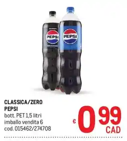 Metro Classica/zero PEPSI offerta
