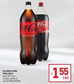 Metro Classica/zero COCA-COLA offerta