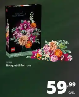 Comet Lego bouquet di fiori rosa offerta