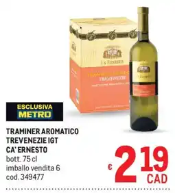 Metro Traminer aromatico trevenezie igt CA'ERNESTO offerta