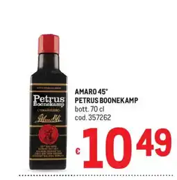 Metro Amaro 45° PETRUS BOONEKAMP offerta