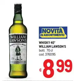 Metro Whisky 40° WILLIAM LAWSON'S offerta