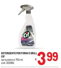 Metro Detergente per forni e grill CIF offerta