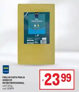 Metro Fogli in carta paglia METRO PROFESSIONAL offerta