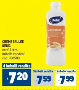 Metro Creme brulee DEBIC offerta
