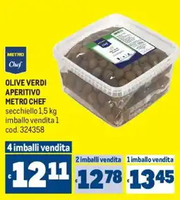 Metro Olive verdi aperitivo METRO CHEF offerta