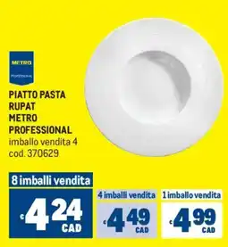Metro Piatto pasta rupat METRO PROFESSIONAL offerta