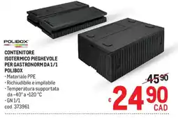 Metro Contenitore isotermico pieghevole per gastronorm da 1/1 POLIBOX offerta