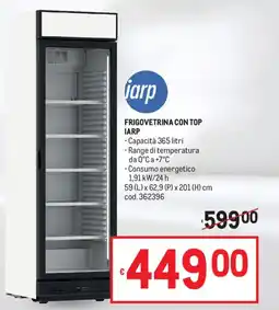 Metro Frigovetrina con top IARP offerta